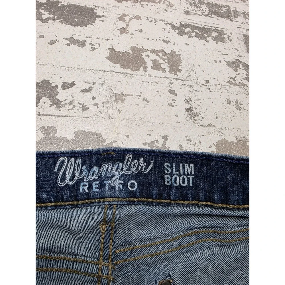 Wrangler Retro Slim Boot Denim Jeans Men's 30x32 Western Cowboy